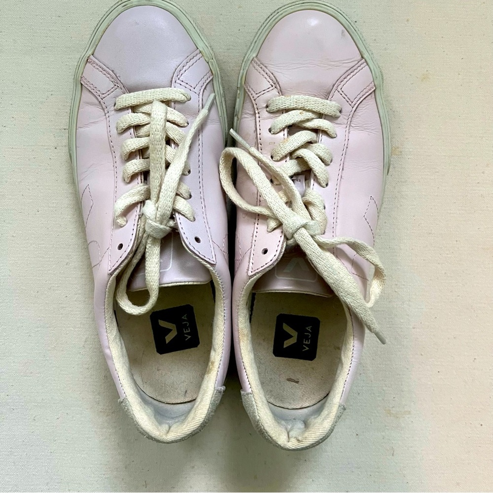 Veja pink leather classic sneakers